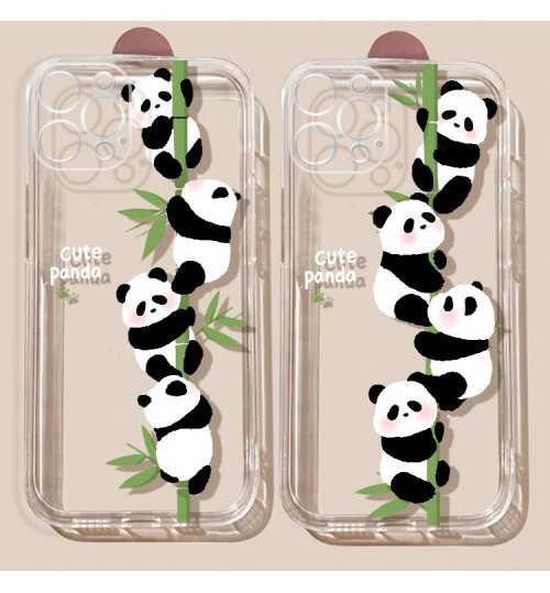 かわいいパンダ iPhone17 16 15/14/13 Galaxy S26 s25 ケース  Galaxy S21 5Gケースバー Galaxy s23 ケース